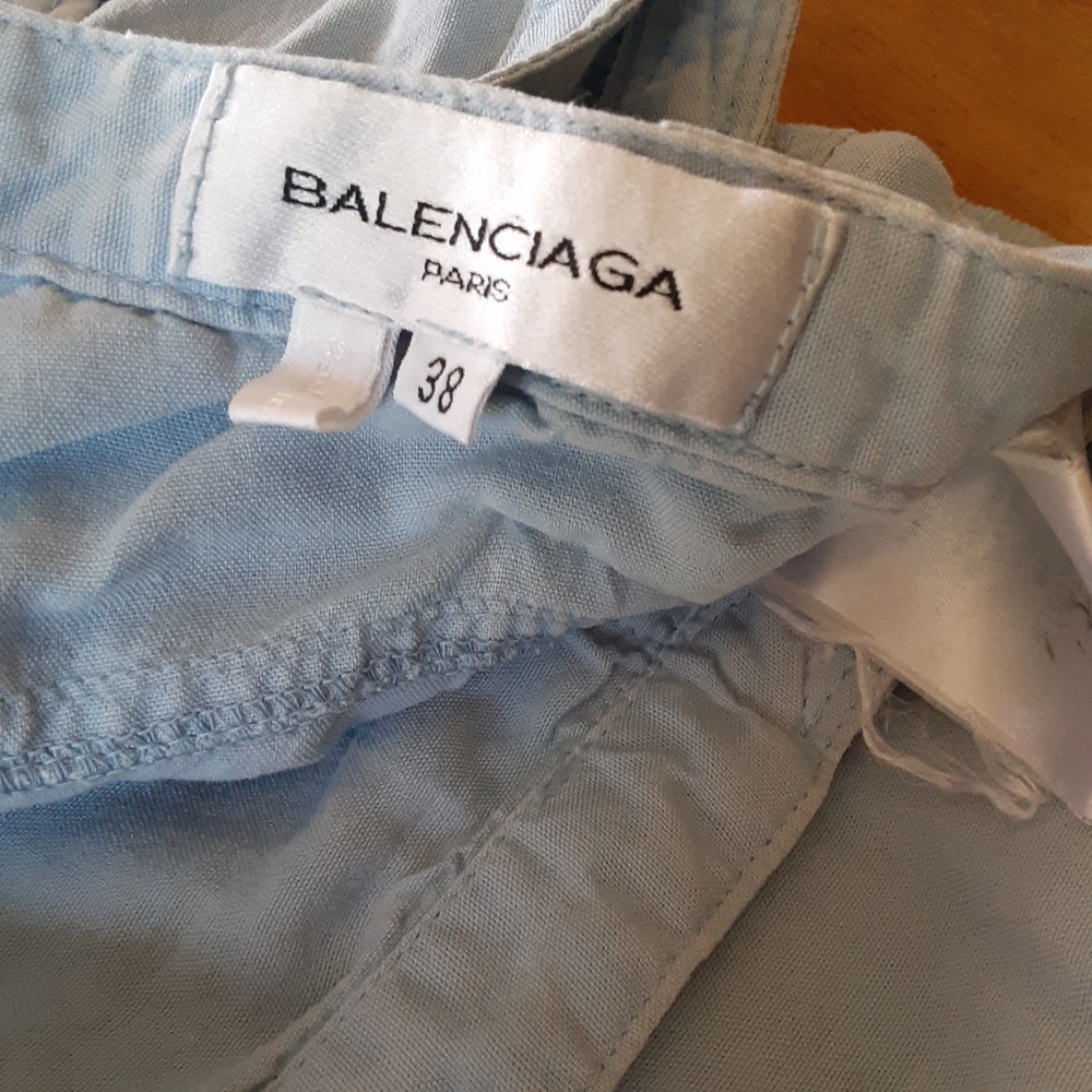 Balenciaga Blue Linen pants